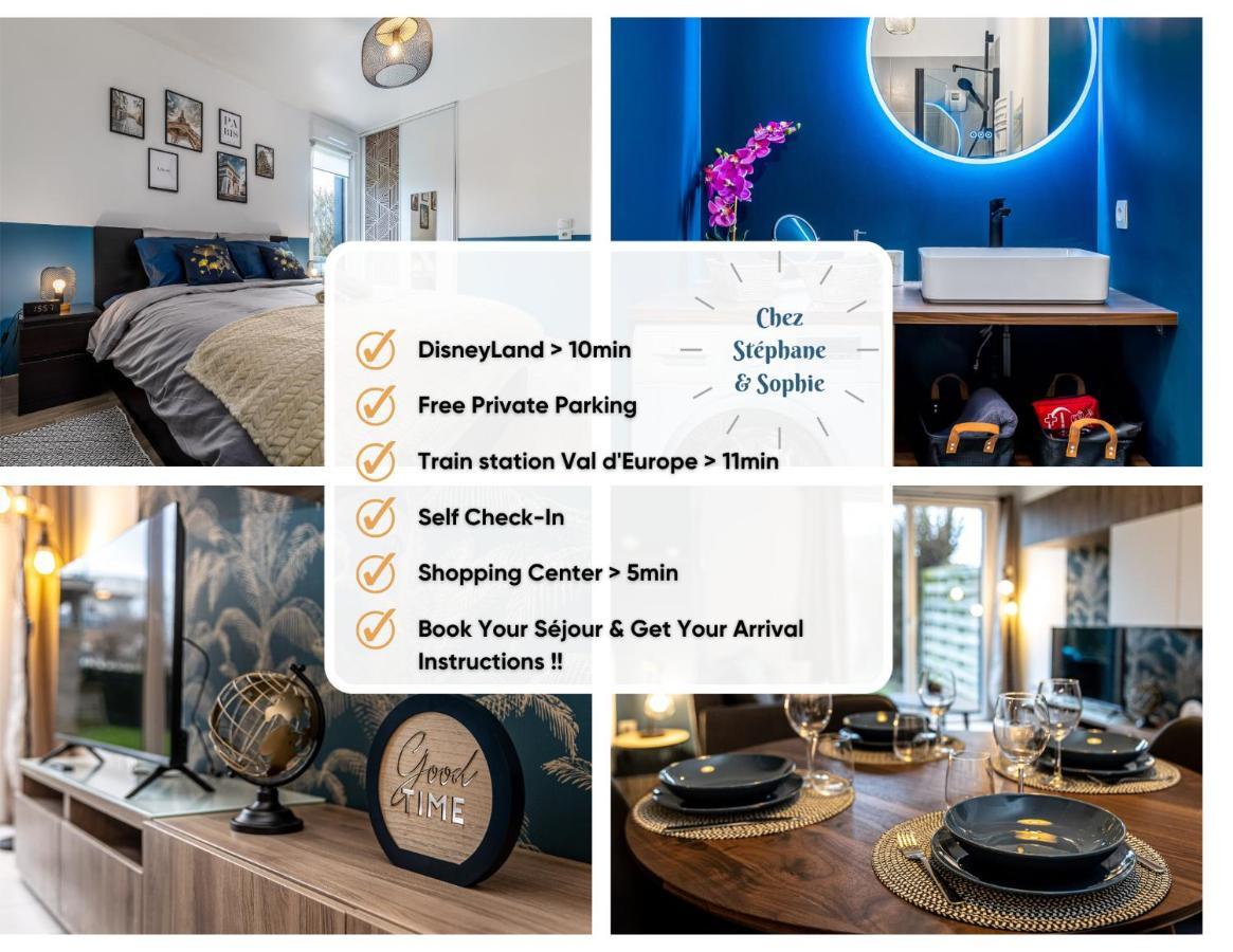 Chez Stephane & Sophie - 10Min Disneyland, Free Parking, Big Garden Montevrain Ngoại thất bức ảnh